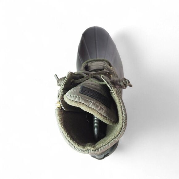 Sperry Saltwater Puff Quilted Pac Duck Boots Olive / Black STS8670 Women's 10 - Picture 9 of 11